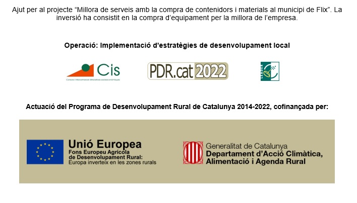 Actuació del Programa de Desenvolupament Rural de Catalunya 2014-2022